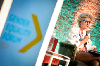 EIGE's Director Carlien Scheele at the Gender Equality Forum 2024